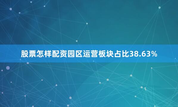 股票怎样配资园区运营板块占比38.63%