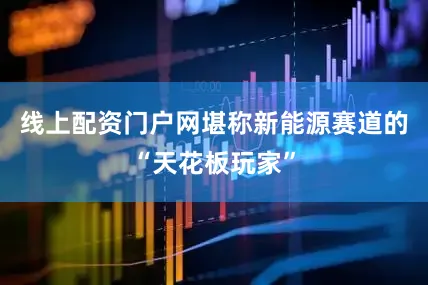 线上配资门户网堪称新能源赛道的“天花板玩家”